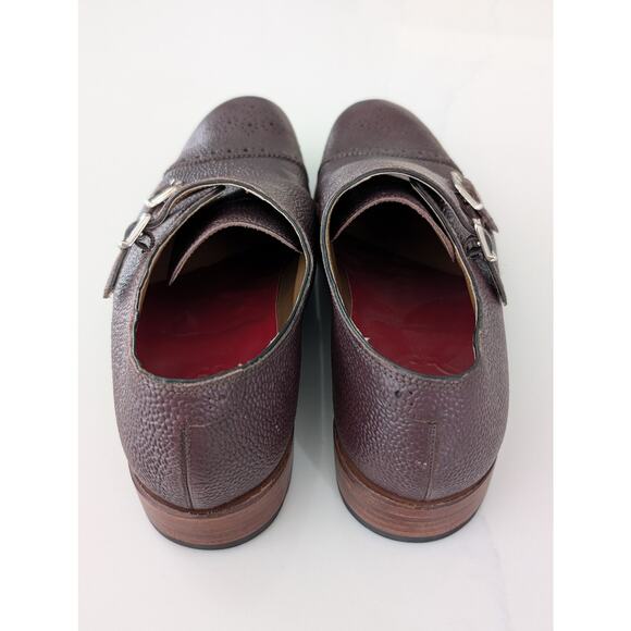 Men’s Grenson Double Monk Top Grain Leather Dress Shoes UK 8 US 9 Handmade - Picture 4 of 13